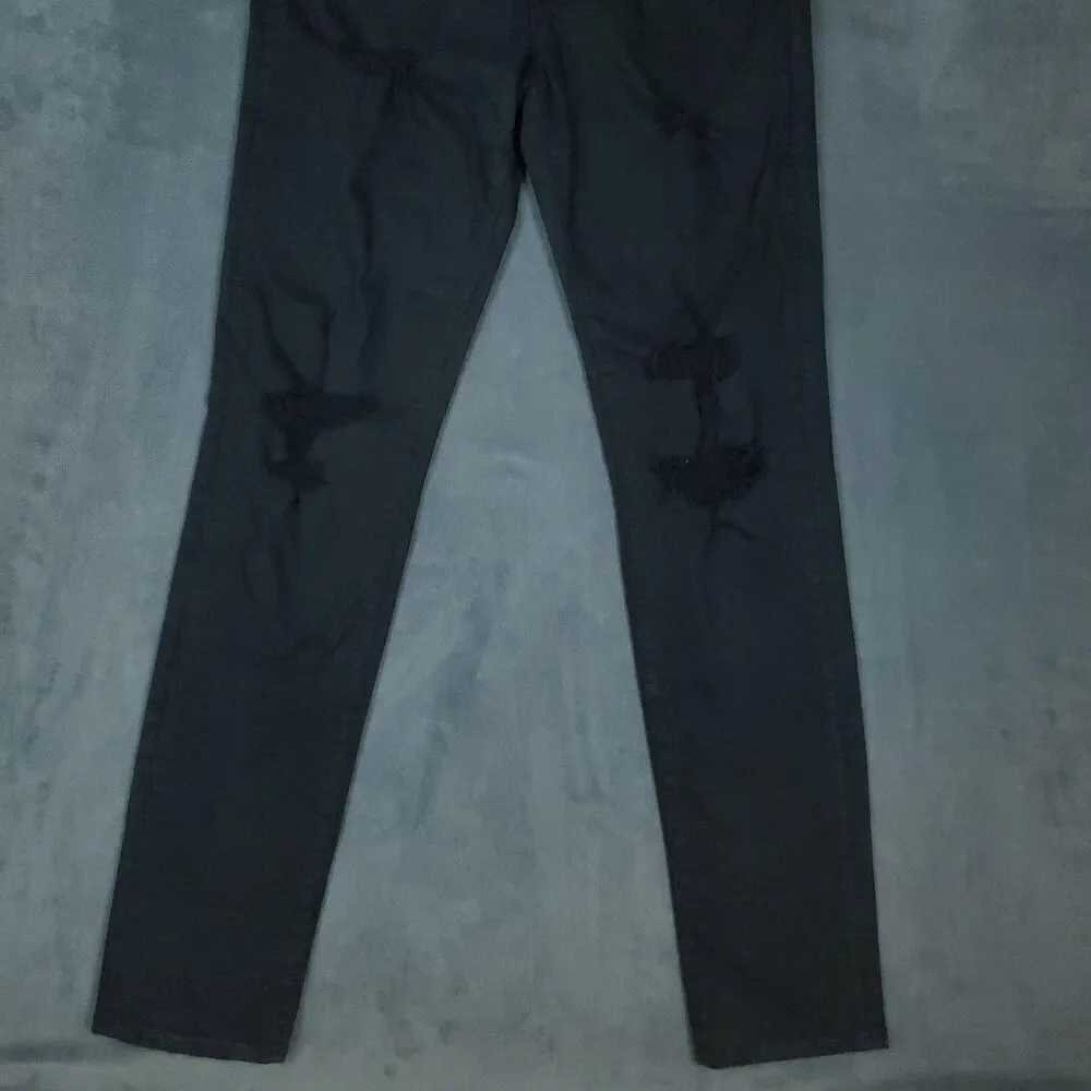 American Eagle Jeans Mens 32x34 Black Airflex+ Distressed Stretch Skinny Pants